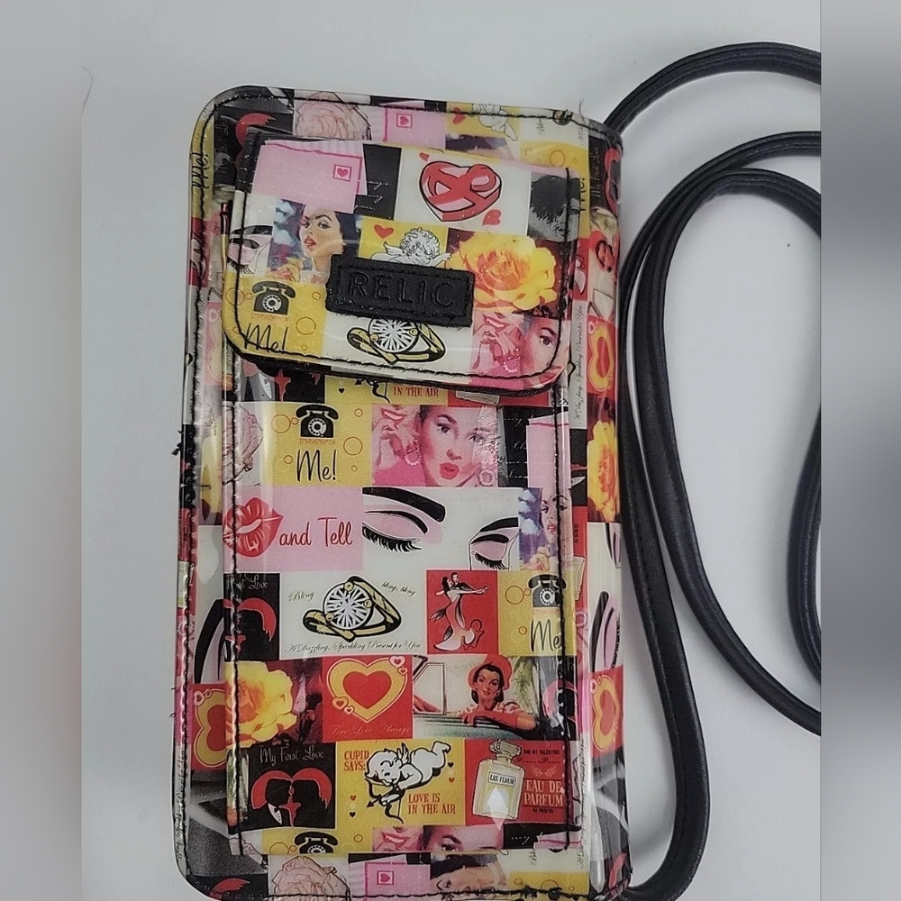 Relic Patchwork Crossbody Wallet Iconic Love Kiss… - image 4